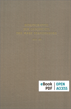 Bibliographie zur Geschichte der Mark Brandenburg von Schreckenbach,  Hans-Joachim