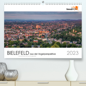 BIELEFELD aus der Vogelperspektive (Premium, hochwertiger DIN A2 Wandkalender 2023, Kunstdruck in Hochglanz) von Inh. Sandra Finger,  himmelstarter