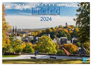 Bielefeld – Die freundliche Stadt am Teutoburger Wald (Tischkalender 2024 DIN A5 quer), CALVENDO Monatskalender von Kloss,  Wolf