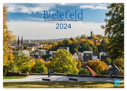 Bielefeld – Die freundliche Stadt am Teutoburger Wald (Wandkalender 2024 DIN A2 quer), CALVENDO Monatskalender von Kloss,  Wolf