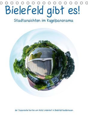 Bielefeld gibt es! Stadtansichten im Kugelpanorama (Tischkalender 2019 DIN A5 hoch) von Schwarzer,  Kurt
