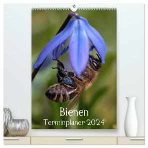 Bienen-Terminplaner 2024 (hochwertiger Premium Wandkalender 2024 DIN A2 hoch), Kunstdruck in Hochglanz von Hahnefeld,  Silvia