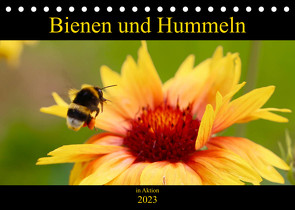 Bienen und Hummeln in Aktion (Tischkalender 2023 DIN A5 quer) von Krisma
