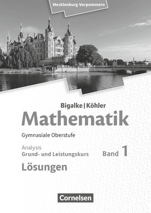 Bigalke/Köhler: Mathematik – Mecklenburg-Vorpommern – Ausgabe 2019 – Band 1 – Grund- und Leistungskurs von Bigalke,  Anton, Köhler,  Norbert, Kuschnerow,  Horst, Ledworuski,  Gabriele, Wolff,  Juergen