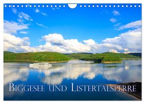 Biggesee und Listertalsperre (Wandkalender 2024 DIN A4 quer), CALVENDO Monatskalender von Wigger,  Dominik