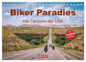 Biker Paradies – Die Canyons der USA (Tischkalender 2024 DIN A5 quer), CALVENDO Monatskalender von Brückmann MIBfoto,  Michael
