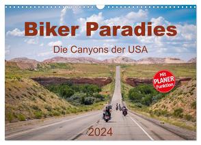 Biker Paradies – Die Canyons der USA (Wandkalender 2024 DIN A3 quer), CALVENDO Monatskalender von Brückmann MIBfoto,  Michael