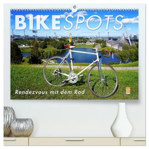 BIKESPOTS – Rendezvous mit dem Rad (hochwertiger Premium Wandkalender 2024 DIN A2 quer), Kunstdruck in Hochglanz von Oelschläger,  Wilfried