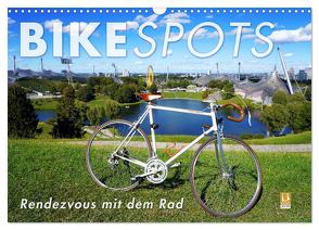 BIKESPOTS – Rendezvous mit dem Rad (Wandkalender 2024 DIN A3 quer), CALVENDO Monatskalender von Oelschläger,  Wilfried