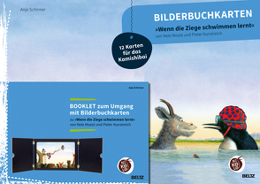 Bilderbuchkarten »Wenn die Ziege schwimmen lernt« von Neele Moost und Pieter Kunstreich von Schirmer,  Anja