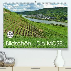 Bildschön – Die Mosel (Premium, hochwertiger DIN A2 Wandkalender 2023, Kunstdruck in Hochglanz) von Heußlein,  Jutta
