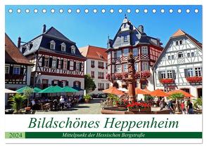 Bildschönes Heppenheim Mittelpunkt der Hessischen Bergstraße (Tischkalender 2024 DIN A5 quer), CALVENDO Monatskalender von Andersen,  Ilona