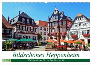 Bildschönes Heppenheim Mittelpunkt der Hessischen Bergstraße (Wandkalender 2024 DIN A2 quer), CALVENDO Monatskalender von Andersen,  Ilona