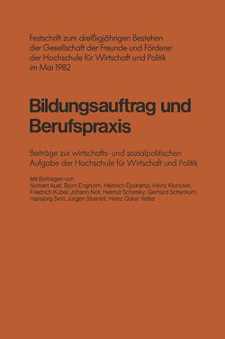 Bildungsauftrag und Berufspraxis von Aust,  Norbert