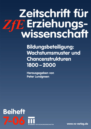 Bildungsbeteiligung: Wachstumsmuster und Chancenstrukturen 1800 – 2000 von Lundgreen,  Peter