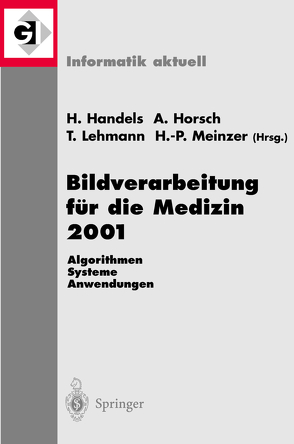 Bildverarbeitung für die Medizin 2001 von Handels,  Heinz, Horsch,  Alexander, Lehmann,  Thomas, Meinzer,  Hans-Peter