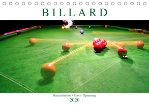 Billard. Konzentration – Sport – Spannung (Tischkalender 2020 DIN A5 quer) von Robert,  Boris
