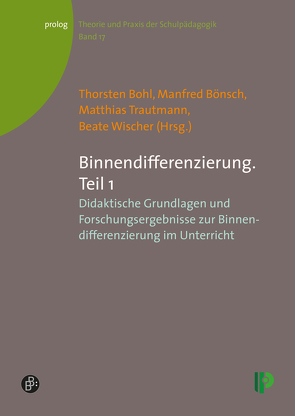Binnendifferenzierung. Teil 1 von Bohl,  Thorsten, Bönsch,  Manfred, Trautmann,  Matthias, Wischer,  Beate