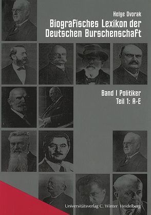Biographisches Lexikon der Deutschen Burschenschaften / A-E von Dvorak,  Helge