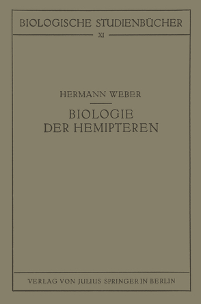 Biologie der Hemipteren von Weber,  Hermann