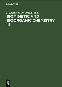 Biomimetic and Bioorganic Chemistry III von Schmidt,  G
