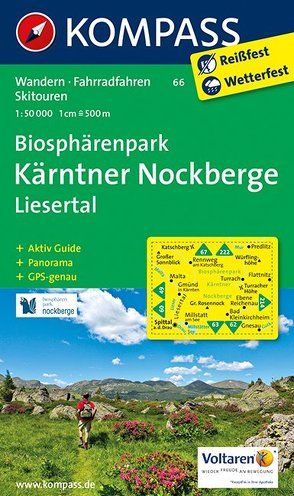 KOMPASS Wanderkarte Biosphärenpark Kärntner Nockberge – Liesertal von KOMPASS-Karten GmbH