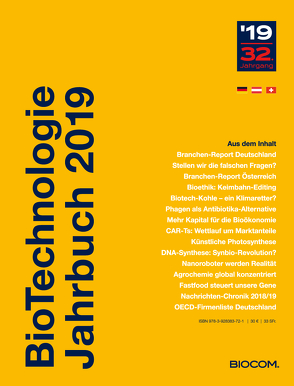 BioTechnologie Jahrbuch 2019 von Mietzsch,  Andreas