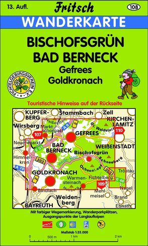 Bischofsgrün – Bad Berneck von Fritsch Landkartenverlag