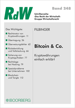 Bitcoin & Co. von Filbinger,  Konstantin