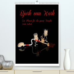 Bjork van Kork / Familienplaner (Premium, hochwertiger DIN A2 Wandkalender 2023, Kunstdruck in Hochglanz) von Hultsch,  Heike