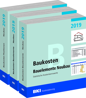 BKI Baukosten Gebäude, Positionen und Bauelemente Neubau 2019 – Teil 1-3