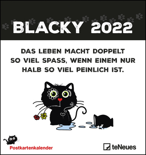 Blacky 2022 – Postkarten-Kalender – Kalender-mit-Postkarten – zum-raustrennen – 16×17 von Holzach,  Alexander