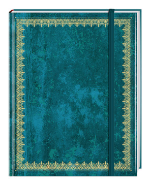 Blank Book Lederlook blau (klein) – Einschreibebuch / Notizbuch von Anaconda