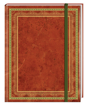 Blank Book Lederlook rotbraun (klein) – Einschreibebuch / Notizbuch von Anaconda