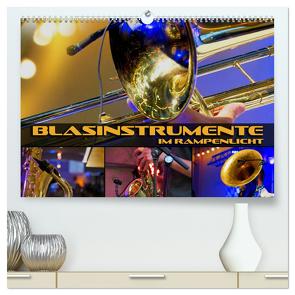 Blasinstrumente im Rampenlicht (hochwertiger Premium Wandkalender 2024 DIN A2 quer), Kunstdruck in Hochglanz von Bleicher,  Renate