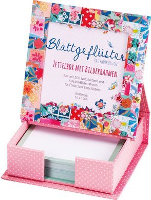 Blattgeflüster Patchwork Zettelbox mit Bilderrahmen von Engeln,  Reinhard