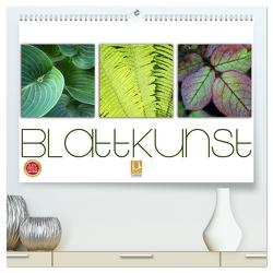 Blattkunst (hochwertiger Premium Wandkalender 2024 DIN A2 quer), Kunstdruck in Hochglanz von Cross,  Martina