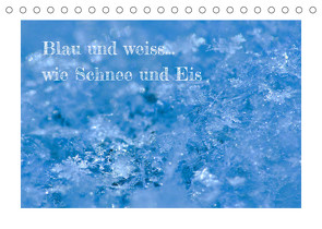 Blau und weiss… wie Schnee und Eis (Tischkalender 2023 DIN A5 quer) von Berger (Kabefa),  Karin