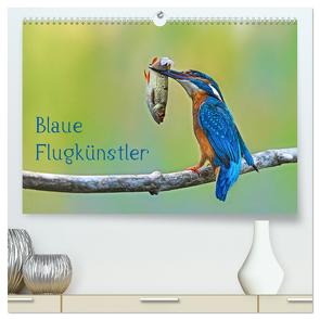 Blaue Flugkünstler (hochwertiger Premium Wandkalender 2024 DIN A2 quer), Kunstdruck in Hochglanz von Oldani,  Dorothea