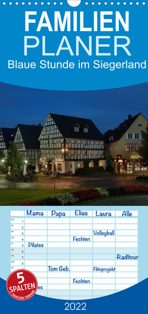 Familienplaner Blaue Stunde im Siegerland (Wandkalender 2022 , 21 cm x 45 cm, hoch) von Foto / Alexander Schneider,  Schneider
