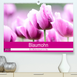 Blaumohn – Ein Blütentraum in lila (Premium, hochwertiger DIN A2 Wandkalender 2023, Kunstdruck in Hochglanz) von Verena Scholze,  Fotodesign