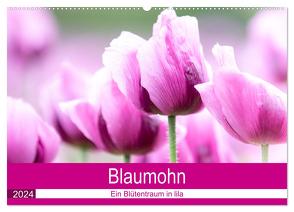 Blaumohn – Ein Blütentraum in lila (Wandkalender 2024 DIN A2 quer), CALVENDO Monatskalender von Verena Scholze,  Fotodesign