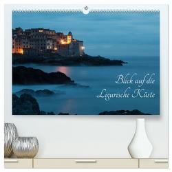 Blick auf die Ligurische Küste (hochwertiger Premium Wandkalender 2024 DIN A2 quer), Kunstdruck in Hochglanz von Barattini,  Max