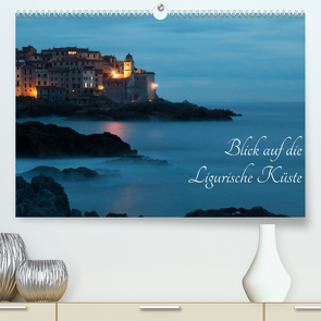 Blick auf die Ligurische Küste (Premium, hochwertiger DIN A2 Wandkalender 2022, Kunstdruck in Hochglanz) von Barattini,  Max