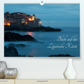 Blick auf die Ligurische Küste (Premium, hochwertiger DIN A2 Wandkalender 2023, Kunstdruck in Hochglanz) von Barattini,  Max