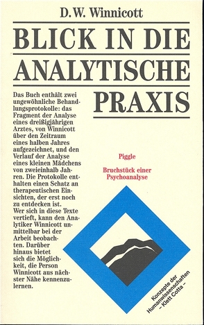 Blick in die analytische Praxis (Konzepte der Humanwissenschaften) von Winnicott,  Donald W