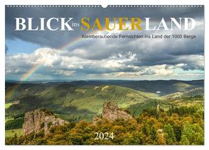 Blick ins Sauerland (Wandkalender 2024 DIN A2 quer), CALVENDO Monatskalender von Bücker,  Heidi