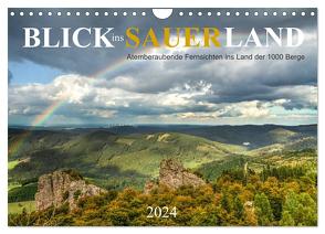 Blick ins Sauerland (Wandkalender 2024 DIN A4 quer), CALVENDO Monatskalender von Bücker,  Heidi