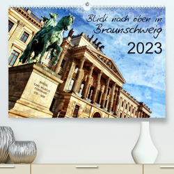 Blick nach oben in Braunschweig (Premium, hochwertiger DIN A2 Wandkalender 2023, Kunstdruck in Hochglanz) von Silberstein,  Reiner