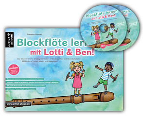 Blockflöte lernen mit Lotti & Ben + 2 Audio-CDs! von Hossain,  Susanne